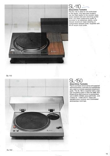 Technics SL-110 y SL-150