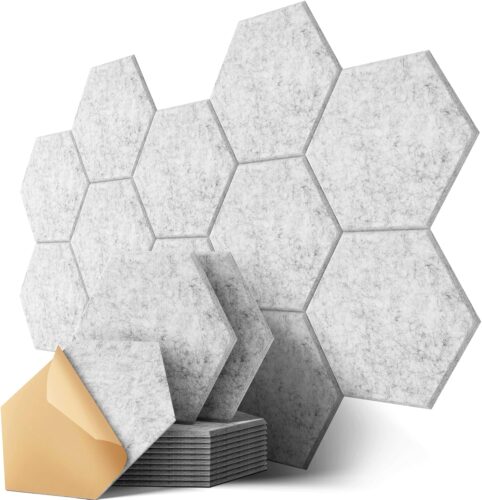 Paneles acústicos decorativos hexagonales Kuchoow.