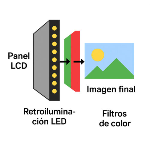 Funcionamiento de un televisor LED-LCD