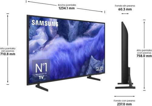 Dimensiones Samsung QLED QE1F de 55 pulgadas