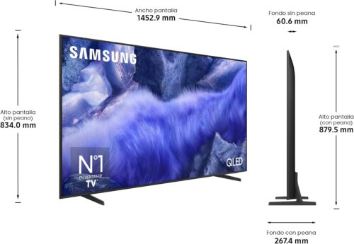 Dimensiones Samsung QLED QE1F de 65 pulgadas