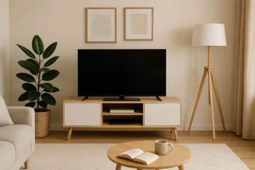 Mueble para TV de estilo escandinavo