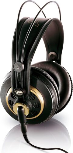 Vista de los auriculares semi abiertos AKG K-240
