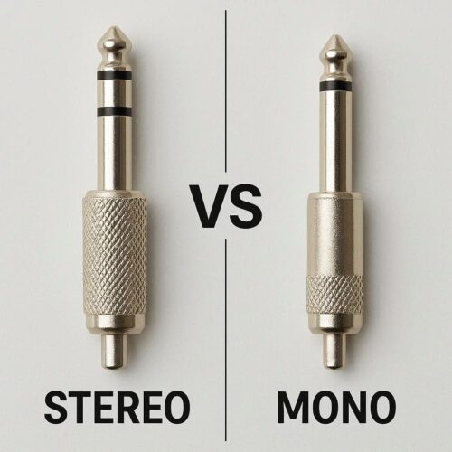 Comparación entre conectores jack mono y estéreo