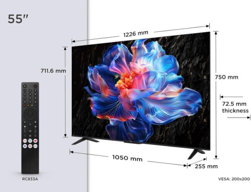 Medidas televisor TCL V6C de 55 pulgadas