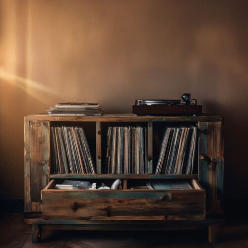 Mueble para vinilos