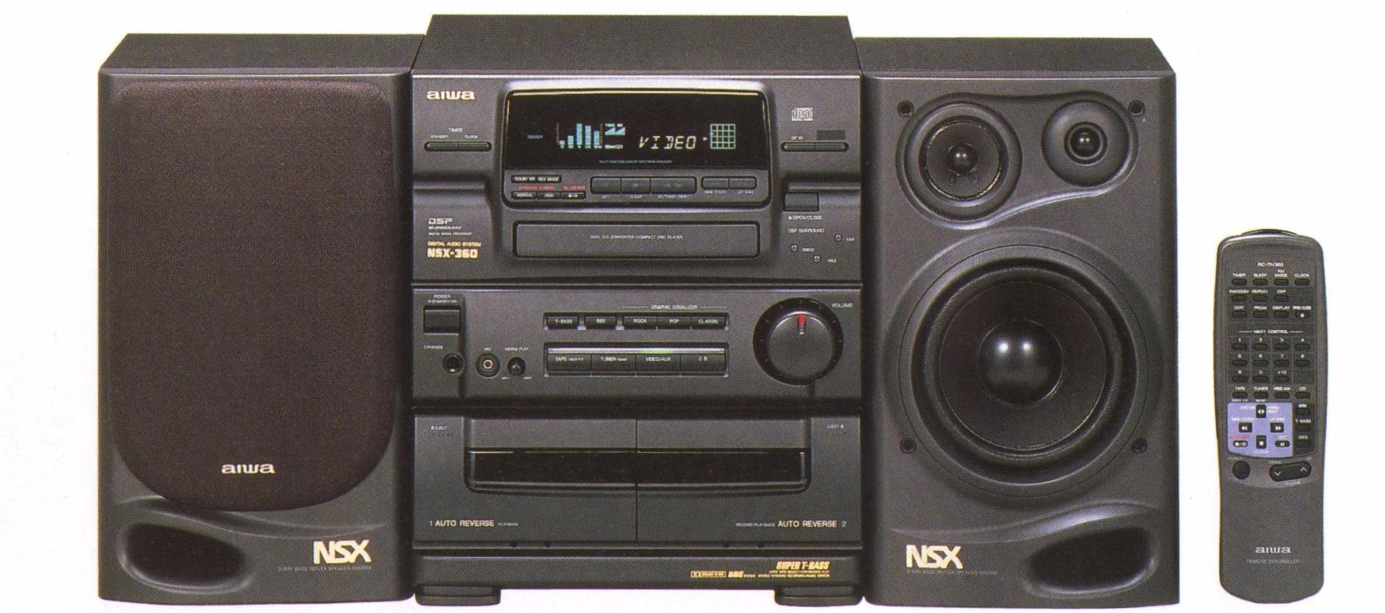 Mini sistema hifi Aiwa de 1993